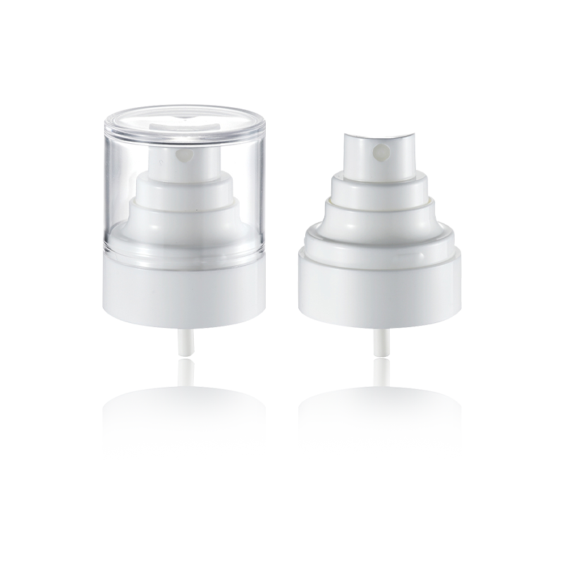 Простой белый косметический распределитель жидкости-HY24B-58