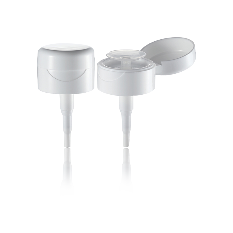 Дозатор жидкости с косметической головкой насоса с откидной крышкой, управляемый одной рукой-HY32A-59